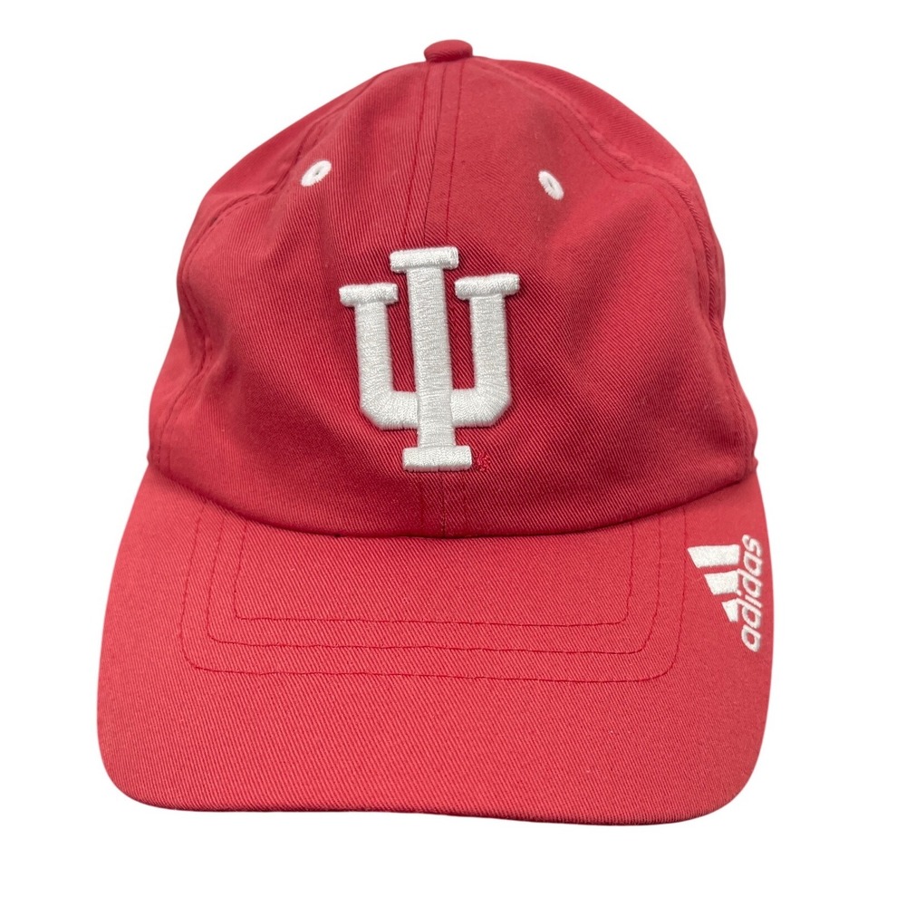 Adidas Indiana University IU Hoosiers Slouch Adjustable Hat Red IM6545 NWT OSFM